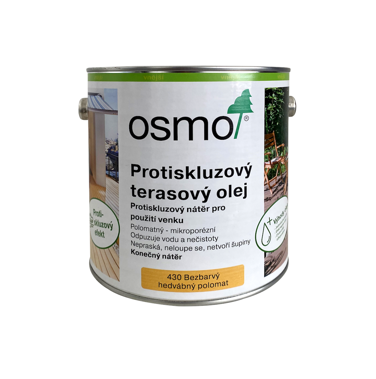 OSMO 430 Protišmykový terasový olej - 2,5L