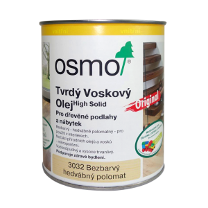 OSMO Tvrdý voskový olej 3032 - hodvábny polomat 